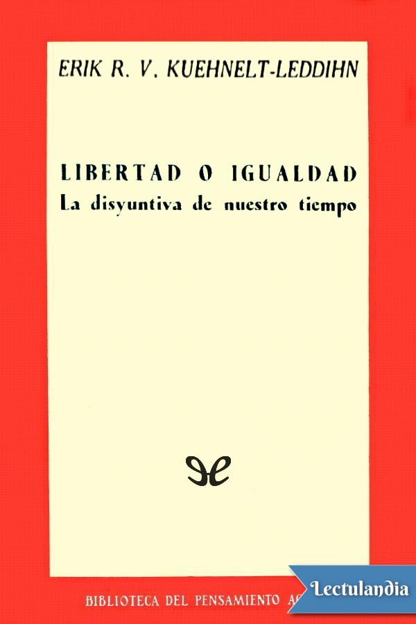 Libertad o igualdad